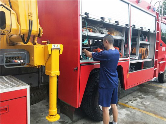 青神縣消防支持大隊機閉展開裝置用具珍重及庇护管事